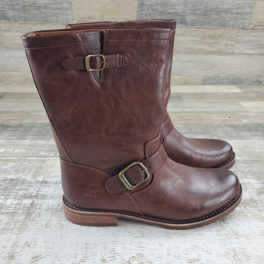 Frye And Co Chesnee Short Womens Mid-Calf Boots Sz 11 M Warm Brown